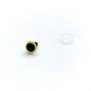 Amigurumi Vidalı Göz 6mm ( Çift ) Sarı
