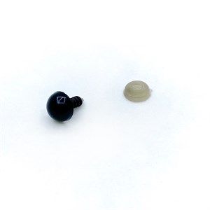 Amigurumi Vidalı Göz 6mm ( Çift ) Siyah